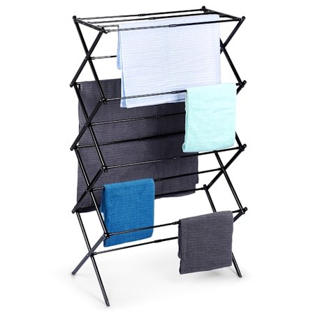 Svart metall vertikalt utdragbart tvättställ 43-75x37,5x139 cm