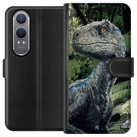 Yhteensopiva Lompakkokotelo OnePlus Nord CE4 Lite Jurassic World dinosauri realistinen muotokuva viidakko ympäristössä yksityiskohtainen elokuvallinen