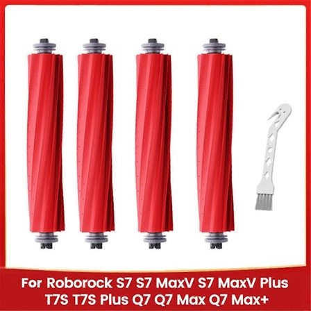 Rullebørste for Roborock S7 MaxV Plus T7S Plus Q7 Max Q7 Max+ Robotstøvsuger