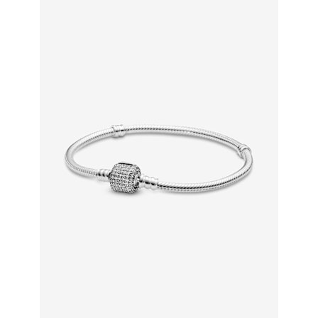Pandora - Pandora Moments Sparkling Pavé Lås Ormkedjearmband - Sterlingsilver