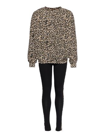 Set Sweater And Leggings Aop P Black Lindex
