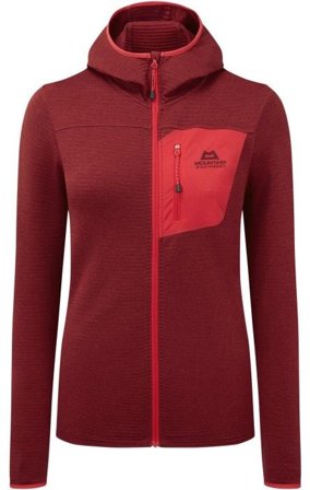 Mountain Equipment Lumiko Hooded Wmn's Jacket Rhubarb/Capsicum - Gensere og T-Skjorter