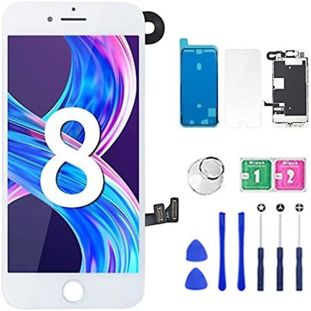 Kompatibel IPhone 7 8 Plus Komplett Display kompatibel Iphone 6s 6plus 6splus Skärm LCD med Främre Kamera+Telefonmottagare
