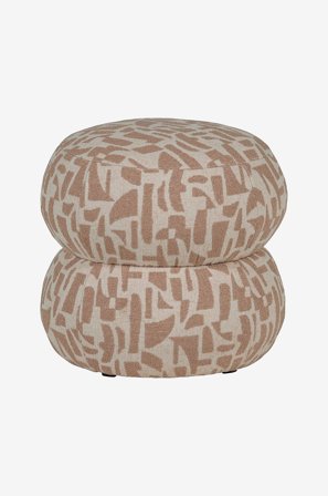 WOOOD - Anic Puf - Beige - Fodskamler & puffer - Fra Homeroom