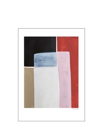 Colour-Squares Home Decoration Posters & Frames Posters Graphical Patterns Multi/mønstret The Poster Club