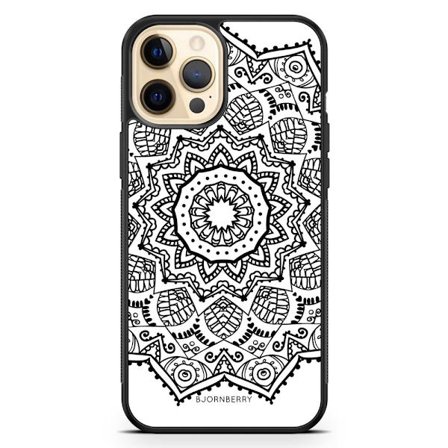 Bjornberry Hårdskal iPhone 12 Pro Max - Svart Mandala
