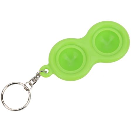 Stress relief Avaimenperä Push Bubble Avaimenperä Käsi Sensorinen Palapelilelu Silikoni opiskelijoille Aikuiset LapsetVihreä