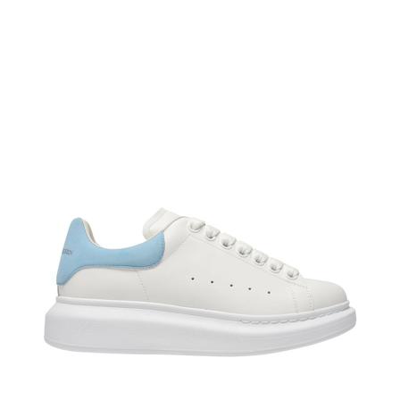 Alexander McQueen Oversized Sneakers in White Leather Hvid, Dame, Størrelse: 35 EU