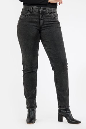 JENSEN - Joyce Jeans - Mørk grå - Curvy fit - lige ben