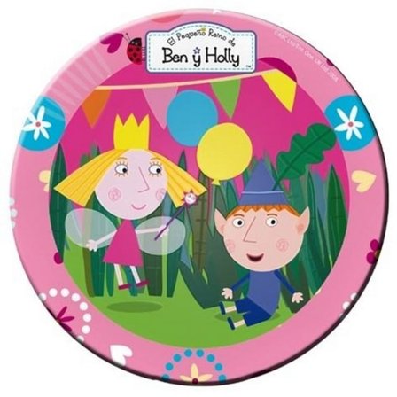 Ben och Hollys Lilla Kungarike Ben & Holly Engångstallrikar (Förpackning om 8)