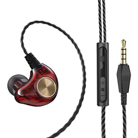 Langalliset johdolliset kuulokkeet, subwoofer stereo bass -kuulokkeet mikrofonilla puhelimeen (sininen)