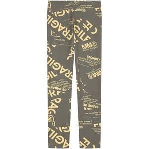 MM6 Maison Margiela Khaki Leggings With An All-over Print 14 Years - Bottoms - 14 years - Green - Mädchen
