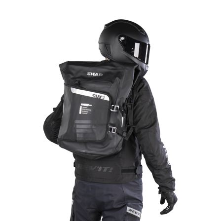 Vedenpitävä Reppu Shad SW45 Musta heijastava