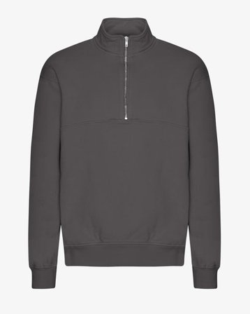 Organic Quarter Zip - Lava Grey - Male - L
