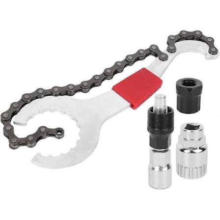 Cykelværktøjssæt 4 stk. Professionelt cykelreparationsværktøj til mountainbike med kassetteaftrækker, kædeafbryder