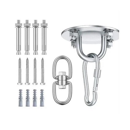 Rostfritt stål Air Yoga Fast Bricka Hängande Stol Krok Utomhus Hängmatta Tak Hängande Bricka Fast Spänne NCE