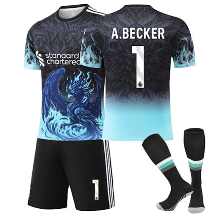 2025-2026 Liverpool Special Anniversary Edition Sininen Jalkapallopaita Sukkien Kanssa