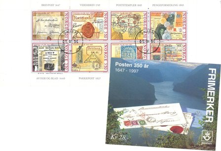 Norge 1997 - AFA 1360-1361 - Frimærkehæfte - Stemplet