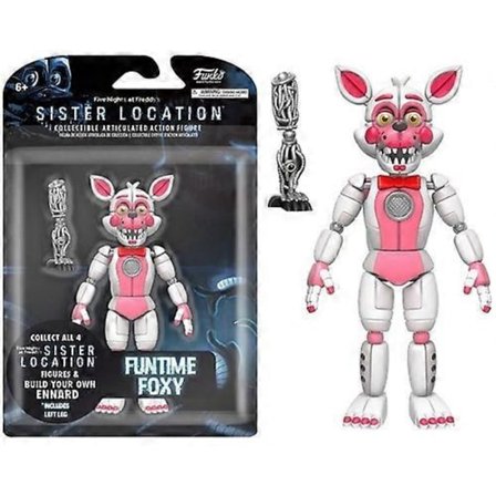 FUNKO 5 LEDDET ACTIONFIGUR: FEM NETTER HOS FREDDY'S - FUNTIME FOXY (FNAF) [SAMLEOBJEKTER] Vinylfigur USA import