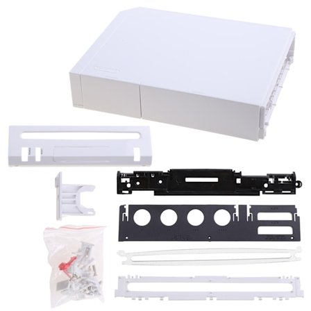 Ersättning för Case Cover Housing for Shell For Wii Full Host for Shell Crystal Colors for Case Housing for Wii Co