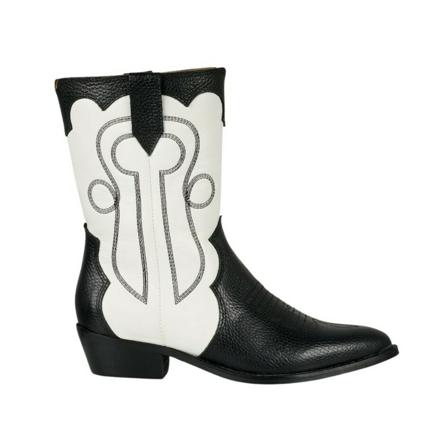 Dwrs, Cardiff - Westernboots Wit, Dames, Maat:42 EU,leer