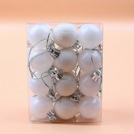 24 kpl Joulukuusen Koristepallot 30mm Joulupallokoriste Riipus Joulukoristeet Kotiin Joulupallot Joulukuuseen Loma Häät Juhlat Wr