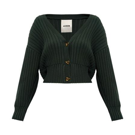 Aeron Mount cropped cardigan Grøn, Dame Cardigans