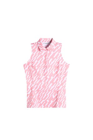 J.Lindeberg - Dena Print Sleeveless Polo - Golf - Pink - Women - S