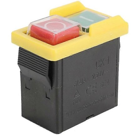 CK-1 5E4 AC250V elektromagnetisk bryter slipemaskin start/stopp magnetisk selvlåsende knapp