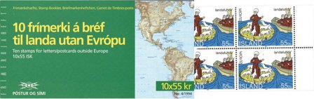 Island 1994 - AFA 791 - Frimærkehæfte - Postfrisk