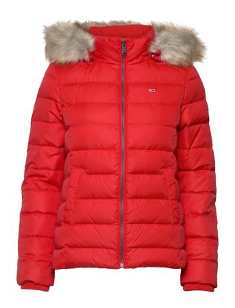 Tjw Basic Hooded Down Jacket Red Tommy Jeans