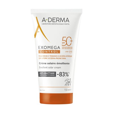 Aderma Crema Solare Emolliente Spf50+ 150ml - Crema solare corpo alta prot.