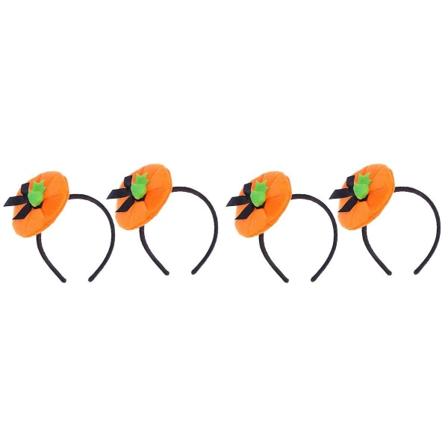6 stk Halloween Hårbånd Græskar Hat Form Hår Hårpynt Til Kostumefest Maskerade (orange) 4 stk 4 pcs 18.5X16.5cm