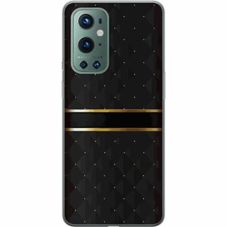Oneplus 9 Pro Genomskinligt Skal Golden Stripes