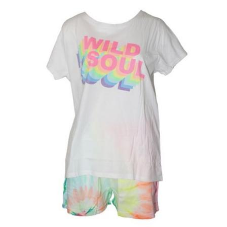 Forever Dreaming Womens/ladies Wild Soul Pyjamas Set L Vit/mul