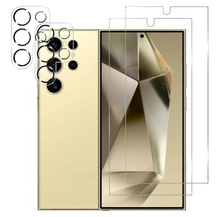 2-Pack set Skärmskydd+Kameralinsskydd 0.3mm - Samsung S24 Ultra Transparent