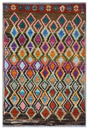 Small Moroccan Berber - Afghanistan 92X140 Wool, Rug