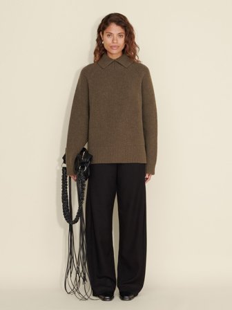 Holzweiler - Furu Slit Sweater - Brown - Womens - Extra Small