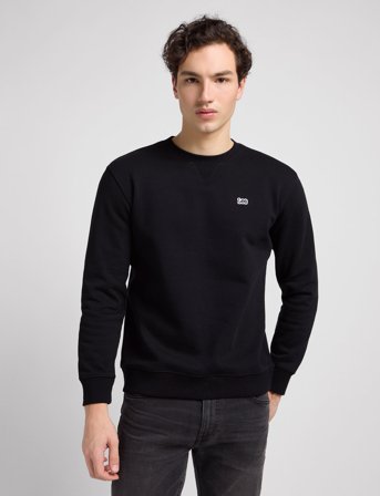 Lee Jeans Plain Crew Sws - Black - L