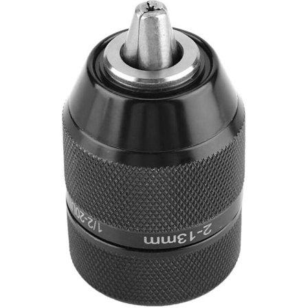 13 mm metalborepatron Milwaukee borepatron Metabo universal udskiftningspatron 1/2" montering selvlåsende nøglefri borepatron gevindborepatron