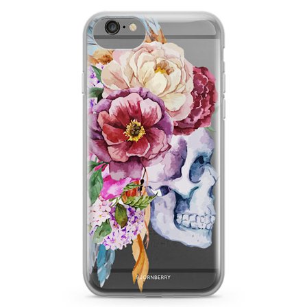 Bjornberry Skal Hybrid iPhone 6/6s - Döskalle Blommor