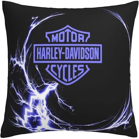 Pynteputer Harley Davidson Varm og Myk Putetrekk for Dekorative Putetrekk i Seng Sofa Utendørspute (H-402) (FMY) 45x45cm
