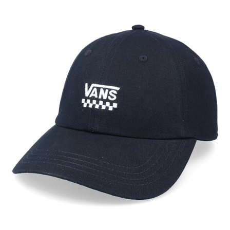 Vans - Negro unconstructed Gorra - Court Side Hat Black Checker Dad Cap @ Hatstore