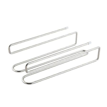 Vinglassholder i rustfritt stål under skap