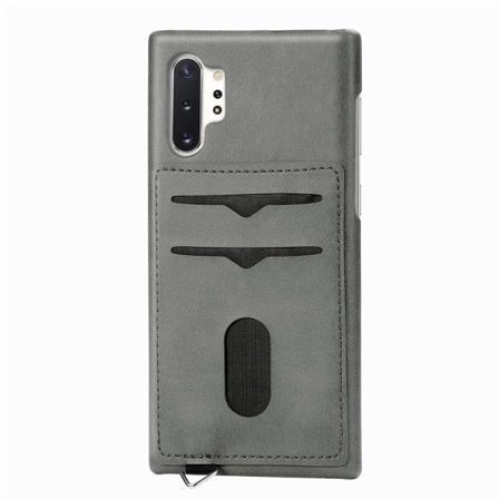 Samsung Galaxy Note10+ - Skal med Korthållare Grå