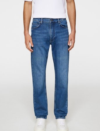 J. Lindeberg Jax Mid Wash Slim Jeans - Blue - 34-30 x 30