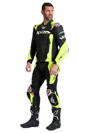 Motorbroek Ixon Vortex 3 PT Zwart/Neongeel L