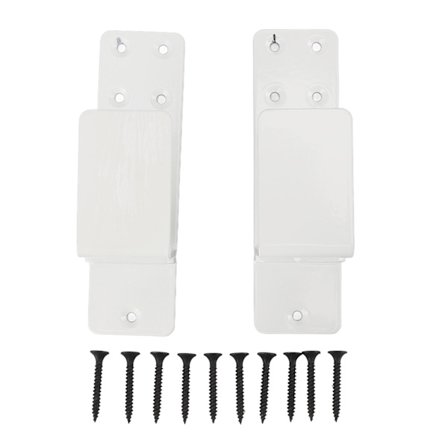 (2 kpl kumpikin) Kestävä oven salpa Turvatanko Kiinnike Oven sulkutanko Kiinnike Alasvedettävä avoin tankokiinnike kodin turvallisuuteen valkoinen