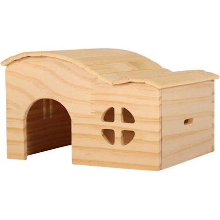 Stuga Mus Log Cabin Marsvin Gömställe Hamster Log Cabin Mus Gömda Leksak Trä Hamster Gömställe