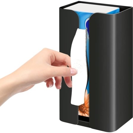 IC Magnetisk Papirhåndkleholder Håndvaskdispenserholder og Søppelposeholder for Kjøkken, Rommer Papirhåndklær, Søppelposer og Hansker